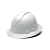 Pyramex Ridgeline Vented Full Brim 4 Pt Ratchet Suspension White HP54110V