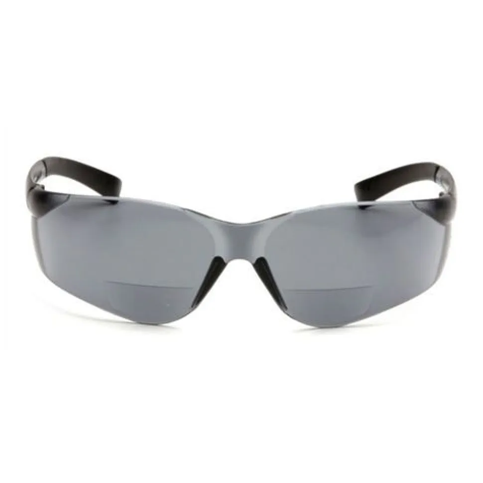 Pyramex ZTEK Gray +2.5 Reader Lens with Gray Temples S2520R25