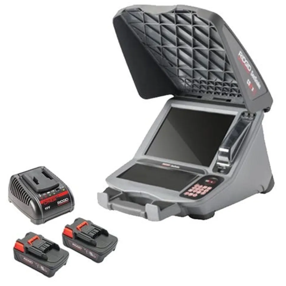 Ridgid CS12x SeeSnake Digital Recording Monitor Wi-Fi w/18V Charger & (2) 2.5Ah 18V Batteries 57288