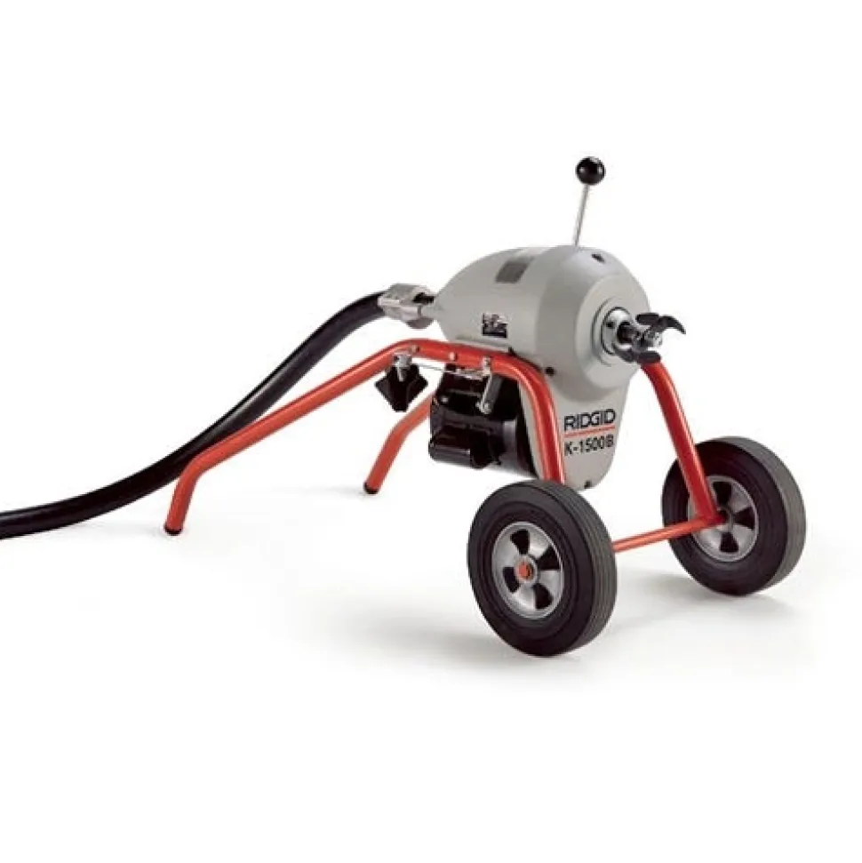 RIDGID K-1500B Sectional Drain Cleaning Machine - 105' C-14 Cable 23707