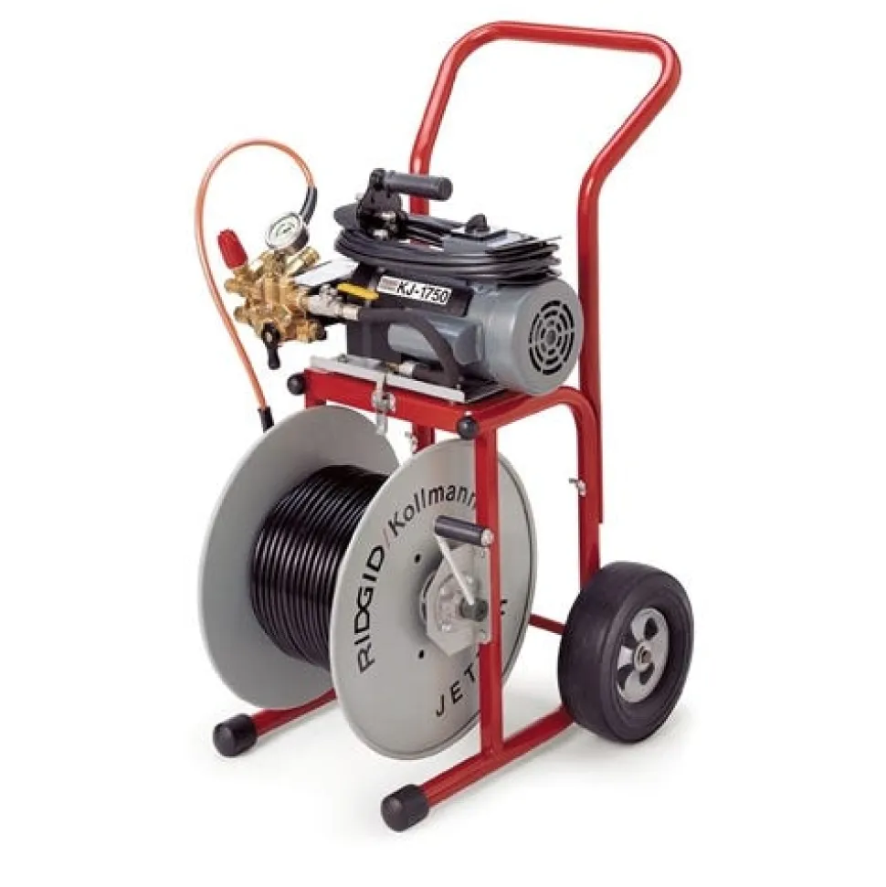 RIDGID KJ-1750 Cold Water Jetting Machine With Cart and Hose Reel 62697
