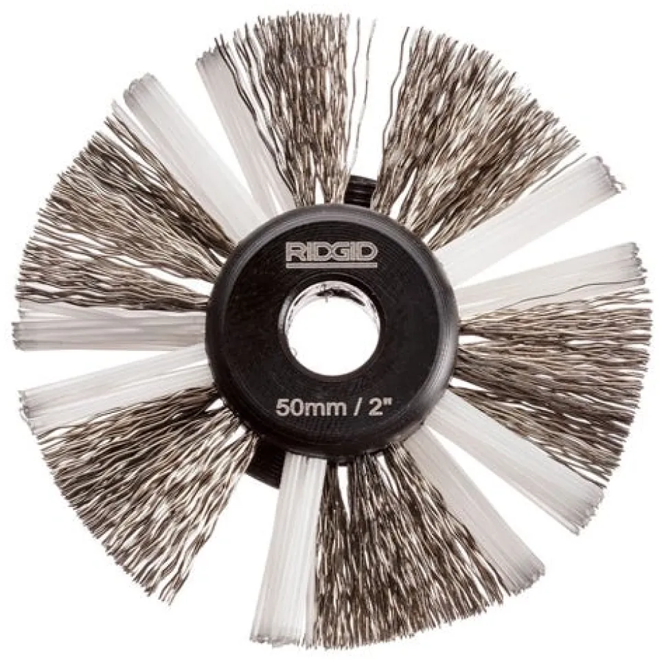 RIDGID K9-204 2" Nylon/Steel Cleaning Brush For 5/16" Cable 68973