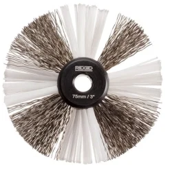 RIDGID K9-204 3" Nylon/Steel Cleaning Brush For 5/16" Cable 68978
