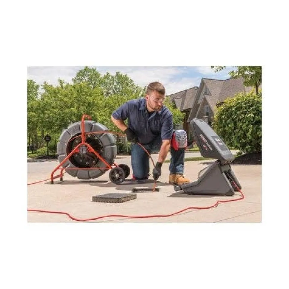 RIDGID SeeSnake 200' HDR TruSense Self-Leveling Color Camera Reel 63603