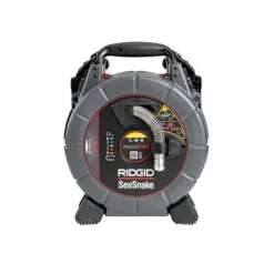 RIDGID SeeSnake microREEL APX CS6x VERSA 100' Mid-Flex Cable TrueSense Camera 70808 + 64968