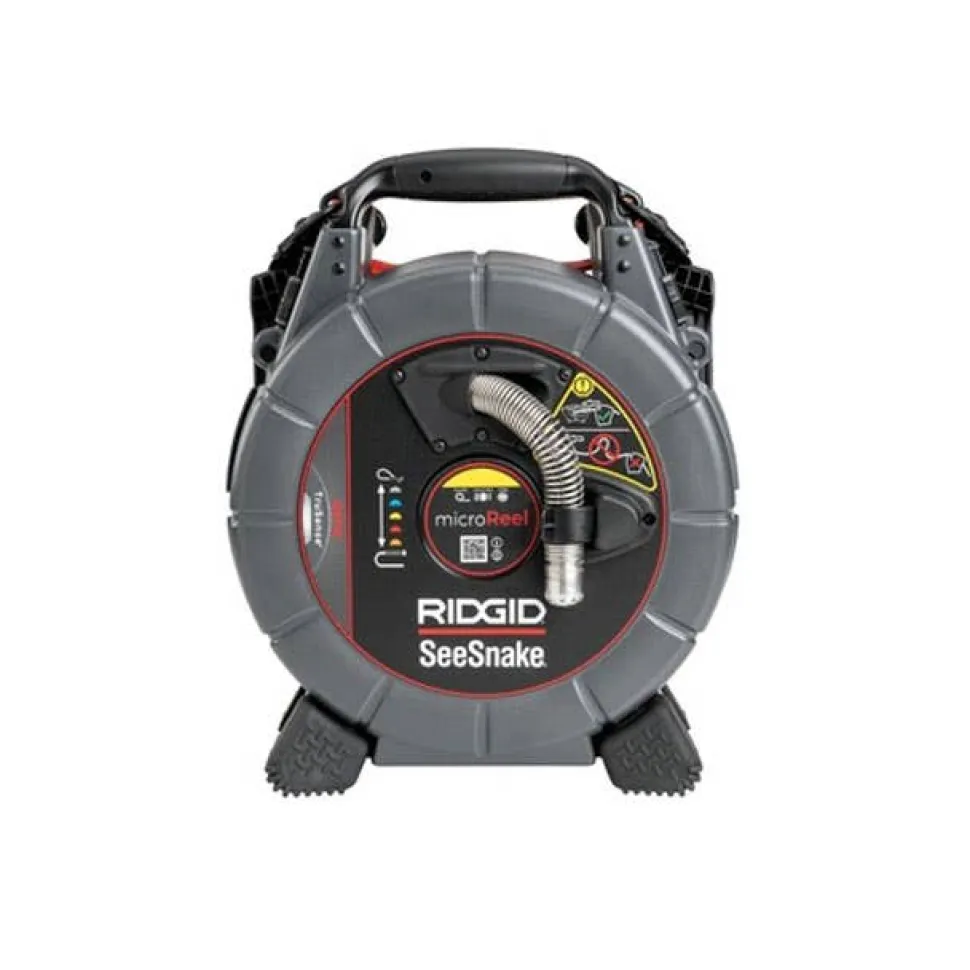 RIDGID SeeSnake microREEL APX CS6x VERSA 100' Mid-Flex Cable TrueSense Camera 70808 + 64968