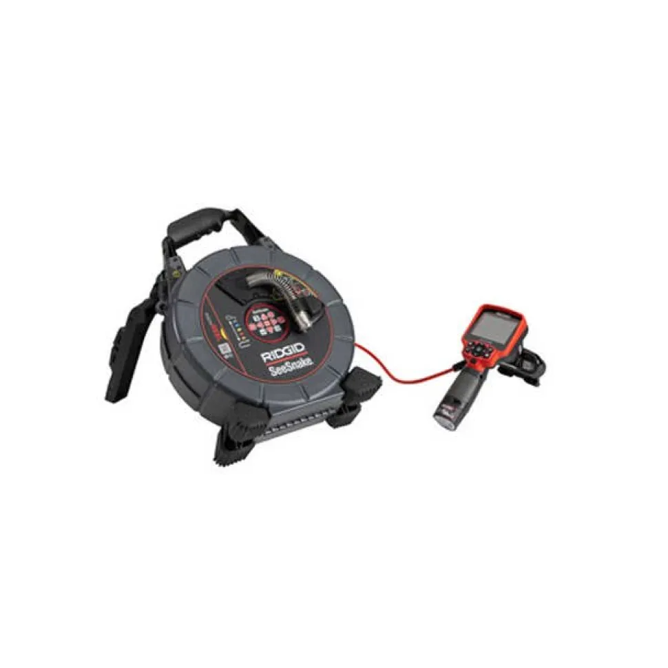 RIDGID SeeSnake microREEL 100' Mid-Flex Cable with CA-350 Monitor Kit 70728