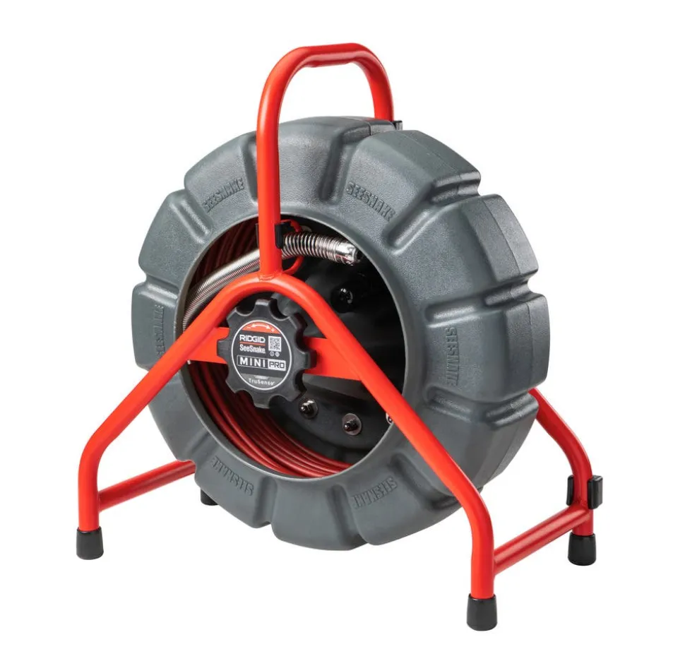 RIDGID SeeSnake Mini Pro 200' TruSense Digital Self-Leveling Color Camera Reel 76883