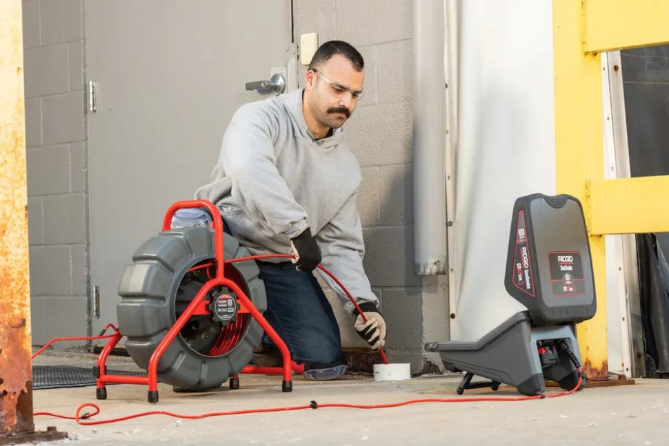 RIDGID SeeSnake Mini Pro 200' TruSense Digital Self-Leveling Color Camera Reel 76883