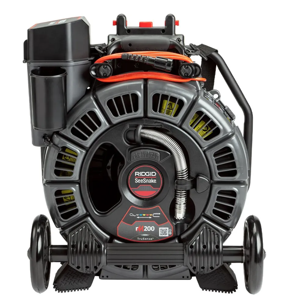 Ridgid SeeSnake rM200A 200' Mid-stiff Cable HDR TruSense Self-Leveling Camera Reel 63658