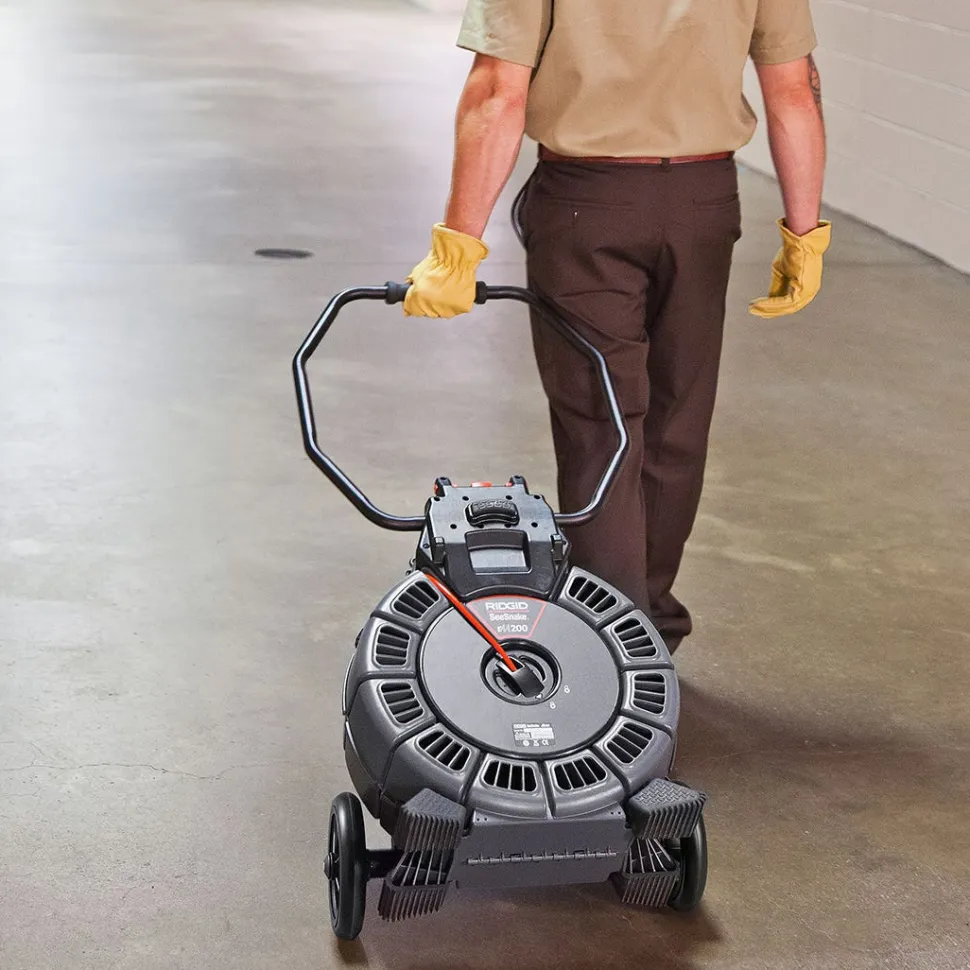 Ridgid SeeSnake rM200A 200' Mid-stiff Cable HDR TruSense Self-Leveling Camera Reel 63658