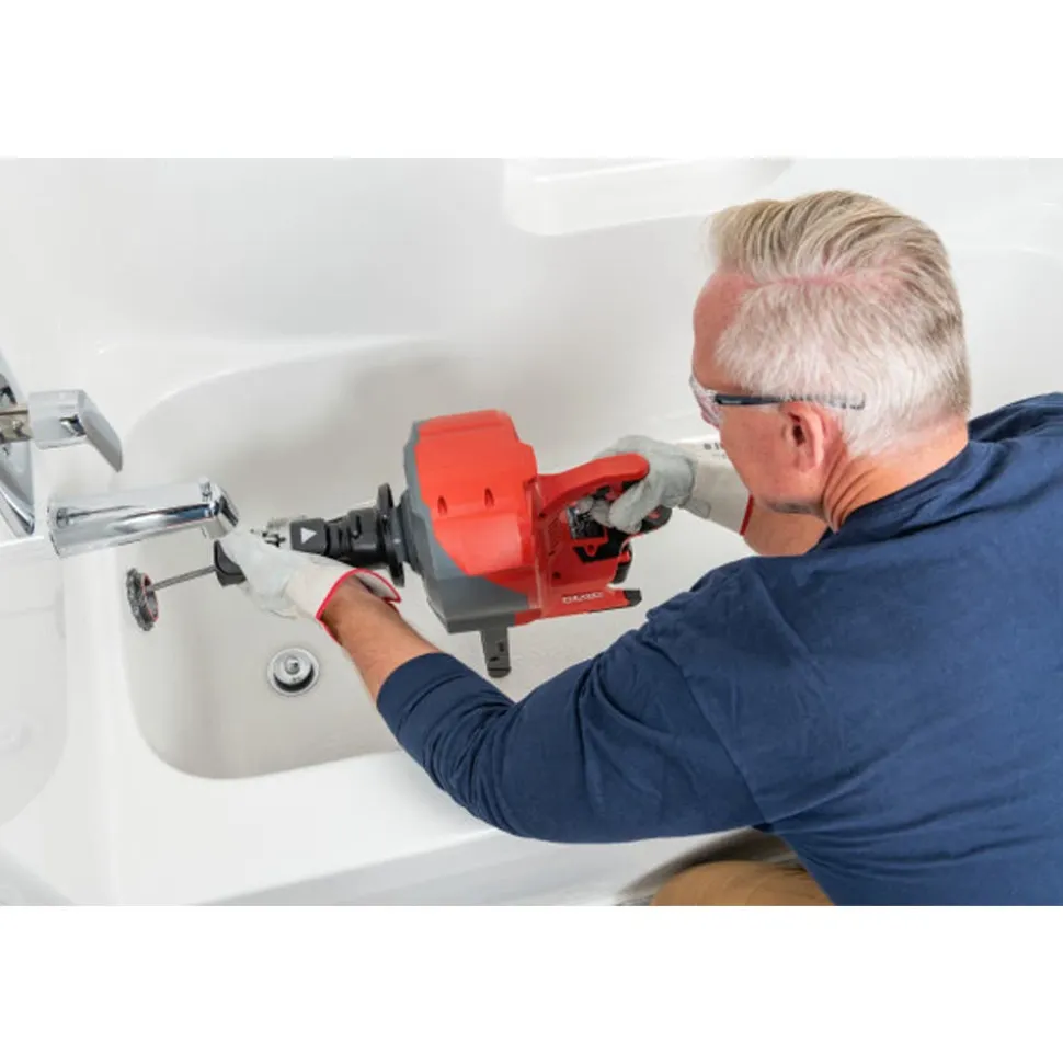 RIDGID Tools K-46 Cordless SinkSnake with 5/16" x 25' IC Cable, 18V 2.5Ah Battery & Charger 78053