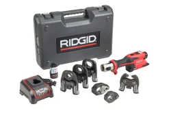 RIDGID Tools RP 251 Press Tool Battery Kit (1/2"-1") MegaPress Jaws and (1/2"-3/4") Rings with C1 Actuator 78228
