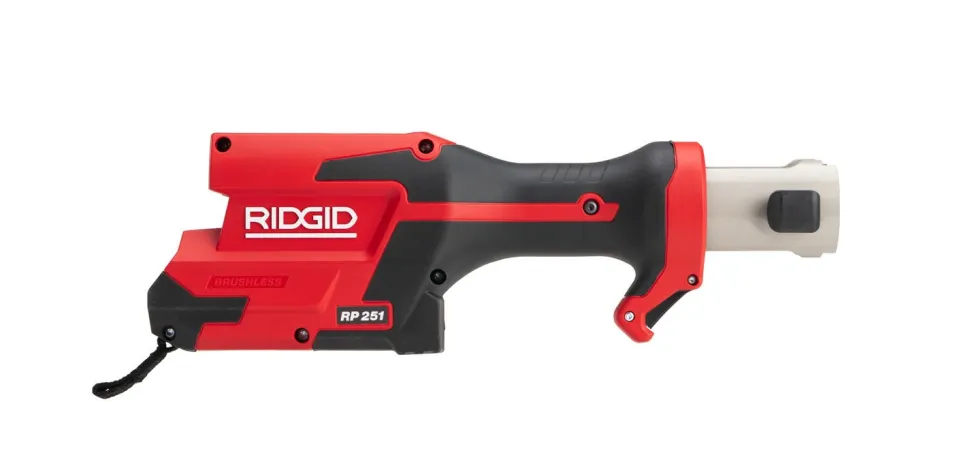 RIDGID Tools RP 251 Press Tool Battery Kit (1/2"-1") MegaPress Jaws and (1/2"-3/4") Rings with C1 Actuator 78228
