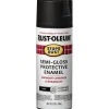 Rust-Oleum Stops Rust Spray Paint and Rust Prevention - Protective Enamel Spray Paint - 12 oz. Spray - Semi-Gloss Black 7798830