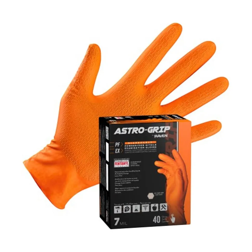 SAS Safety Astro-Grip Powder-Free Nitrile Exam Grade Disposable Gloves SAS6647
