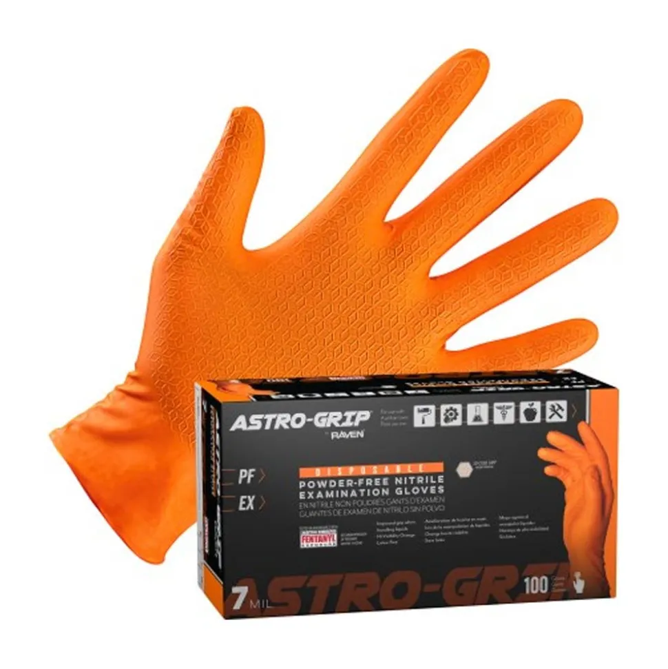 SAS Safety Astro-Grip Powder-Free Nitrile Exam Grade Disposable Gloves SAS6647