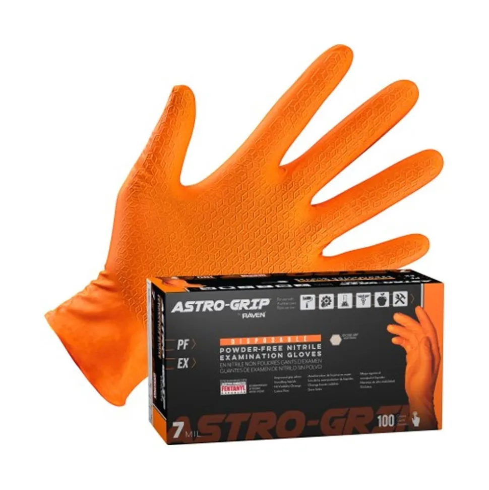 SAS Safety Astro-Grip Powder-Free Nitrile Exam Grade Disposable Gloves SAS6647