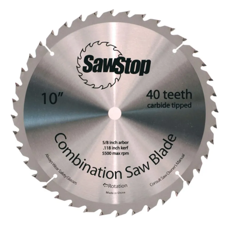 SawStop Table Saws SawStop 10" 40-Tooth Combination Table Saw Blade CNS-07-148 CNS-07-148