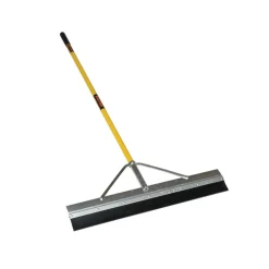 Seymour Outdoor Tools 24" General Purpose Squeegee, 66" Yellow Fiberglass Handle, Cushion Grip 76502