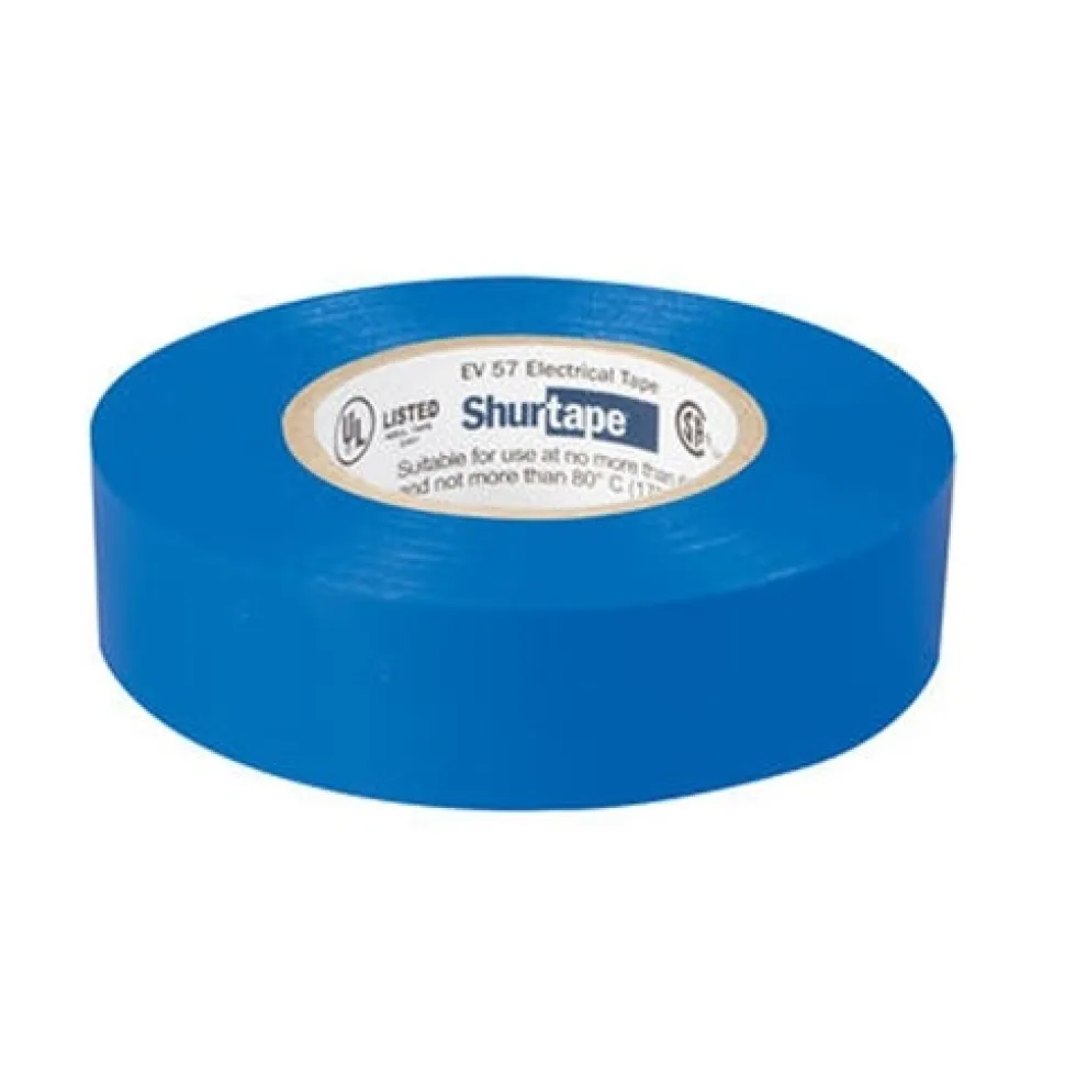 Shurtape EV 57 Blue Electrical Tape - General Purpose UL Listed 7.0 mil (3/4" x 60') 200786