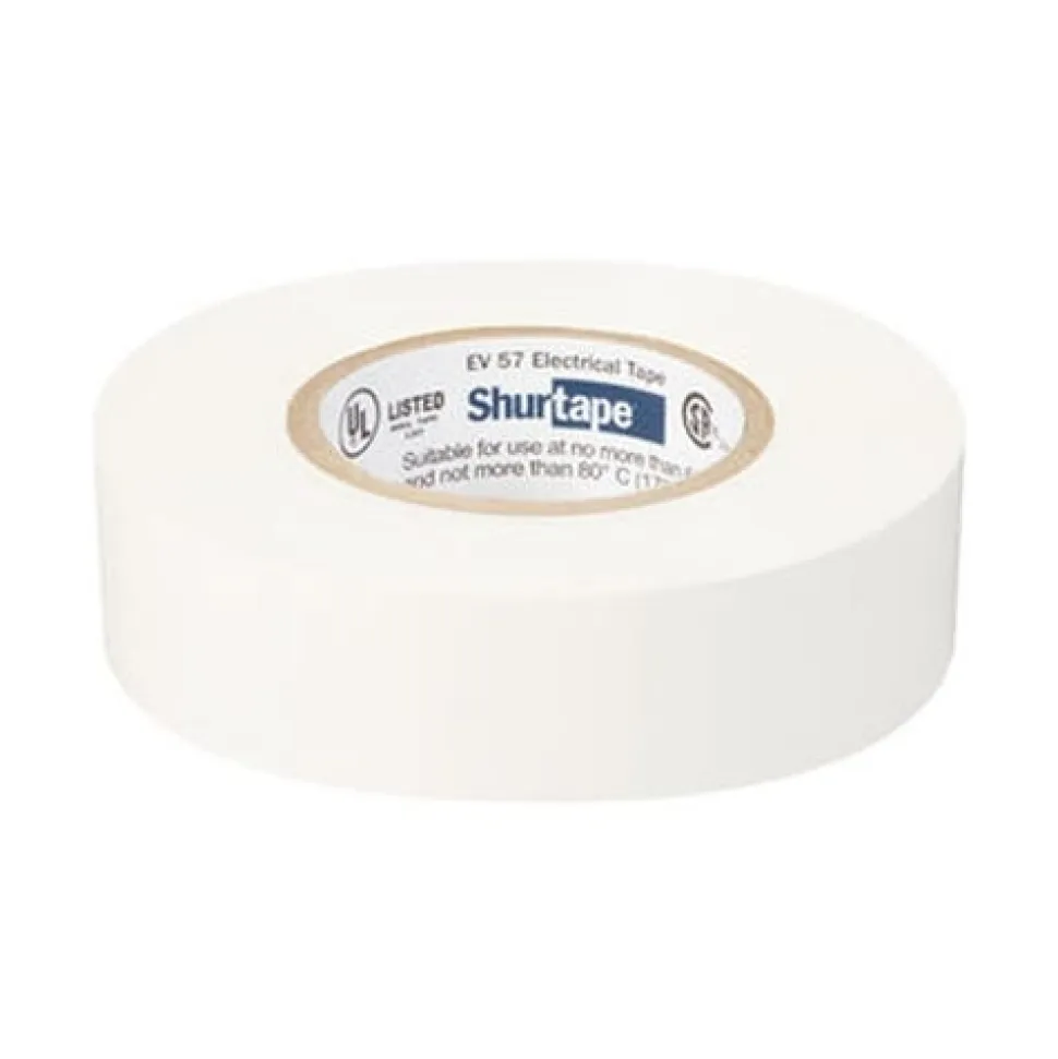 Shurtape EV 57 White Electrical Tape - General Purpose UL Listed 7.0 mil (3/4" x 60') 200783