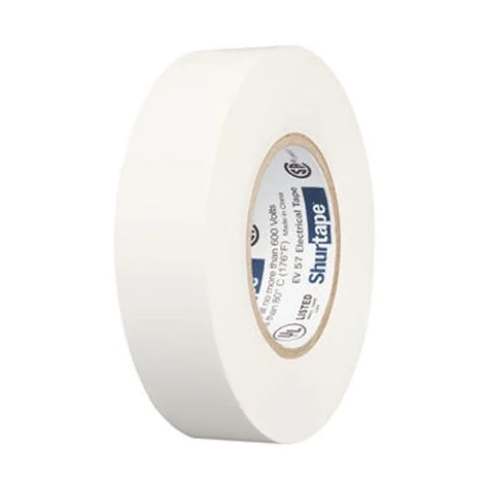 Shurtape EV 57 White Electrical Tape - General Purpose UL Listed 7.0 mil (3/4" x 60') 200783