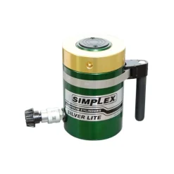 Simplex Aluminum 50 Ton Hydraulic 6" Single Acting Cylinder Locknut RAL506