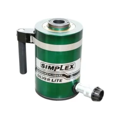 Simplex Aluminum 60 Ton Hydraulic 6" Single Acting Cylinder Center Hole RAC606