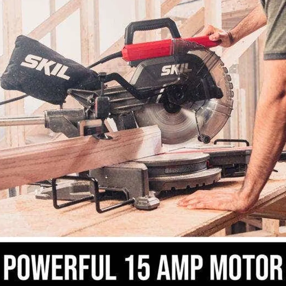 Skil 10" Compound Dual Bevel Sliding Miter Saw 15 Amp MS6305-00