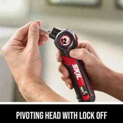 SKIL Twist 2.0 Screwdriver 4V Rechargeable USB-C Pivot Head Kit SD5619-01