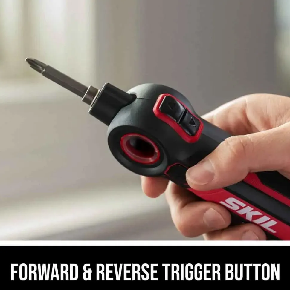 SKIL Twist 2.0 Screwdriver 4V Rechargeable USB-C Pivot Head Kit SD5619-01