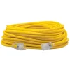 Southwire 12/3 100' SJEOOW Yellow Polar/Solar Extension Cord w/ Lighted End 1689SW0002