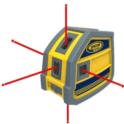 Spectra Precision 5-Point Red Beam Dot Laser Level Kit LP51