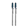 Spyder 2-Piece Double-Sided 4" T-Shank High-Carbon Steel Jigsaw Blade Set 300004