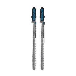 Spyder 2-Piece Double-Sided 4" T-Shank High-Carbon Steel Jigsaw Blade Set 300004