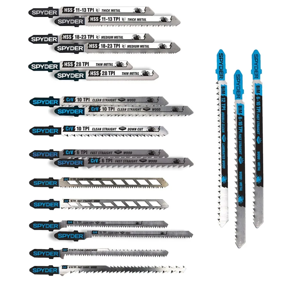 Spyder 20-Piece Multi-Material Jig Blade Set 300091