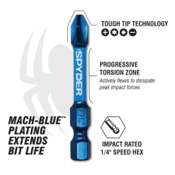 Spyder 1" T15 Impact Driver Bit (2-Pack) 19040