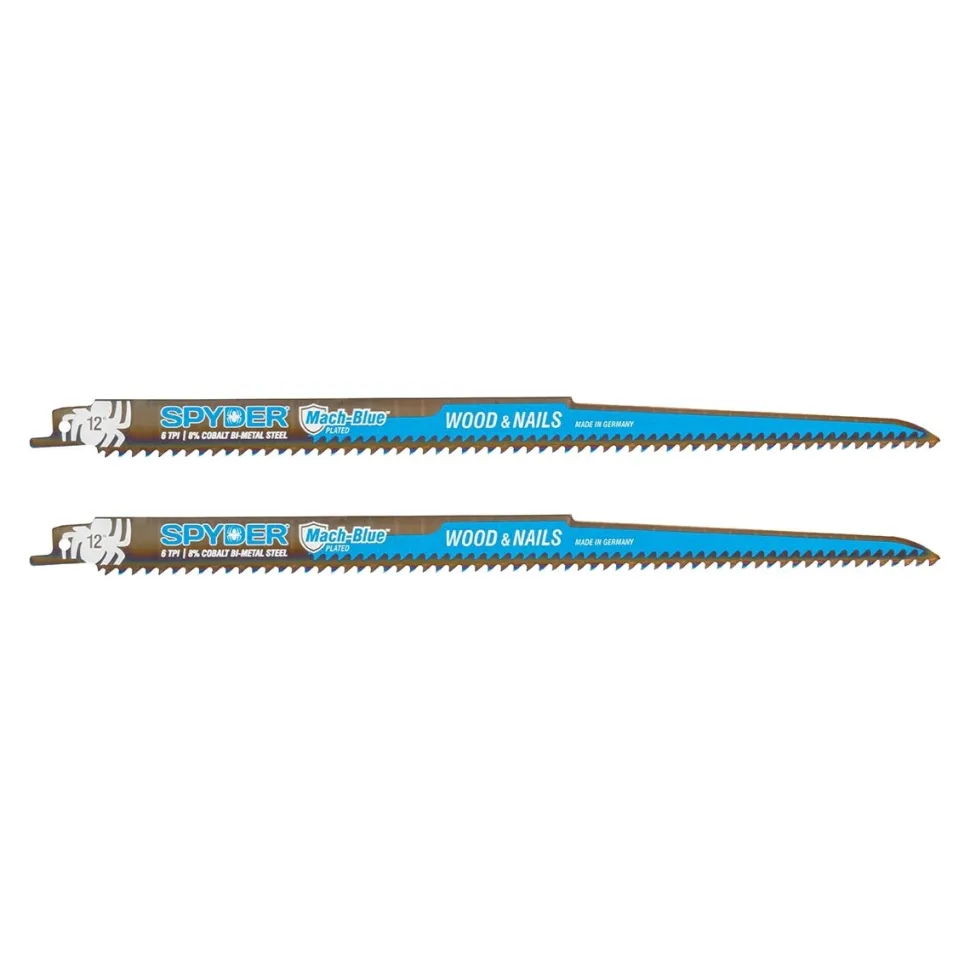 Spyder 12" 6-TPI Reciprocating Blade (2-Pack) 200323
