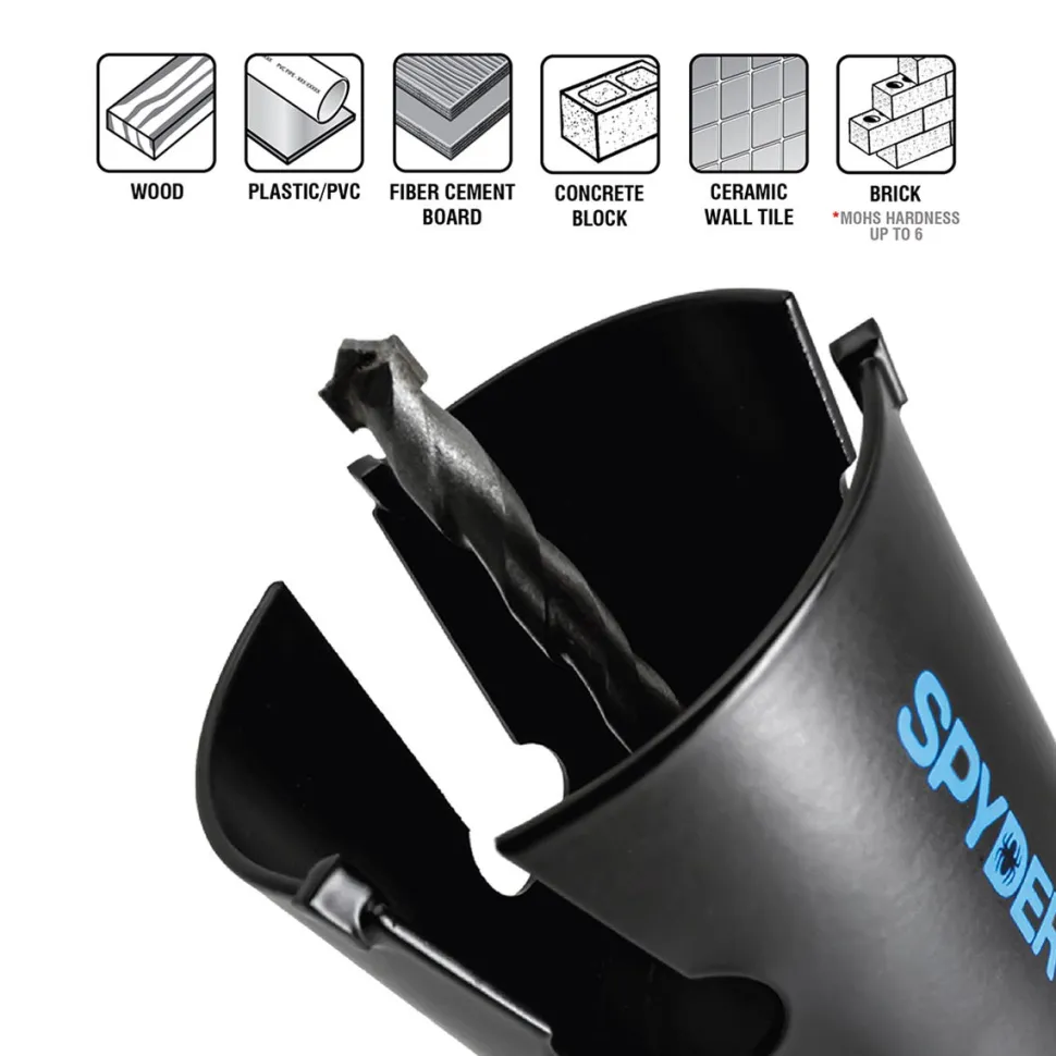 Spyder 4-1/4" Tungsten Carbide Tipped (TCT) Non-Arbored Hole Saw 600044CF