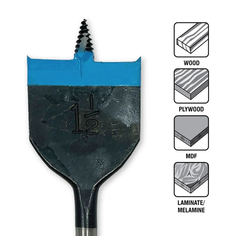 Spyder 1-1/2" x 6" Spade Bit 11019
