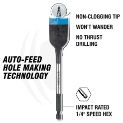 Spyder 15/16" x 6" Spade Bit 11014