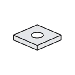 3/8" Square Washer 1-5/8" X 1-5/8". Z/P 100 Pcs / Box