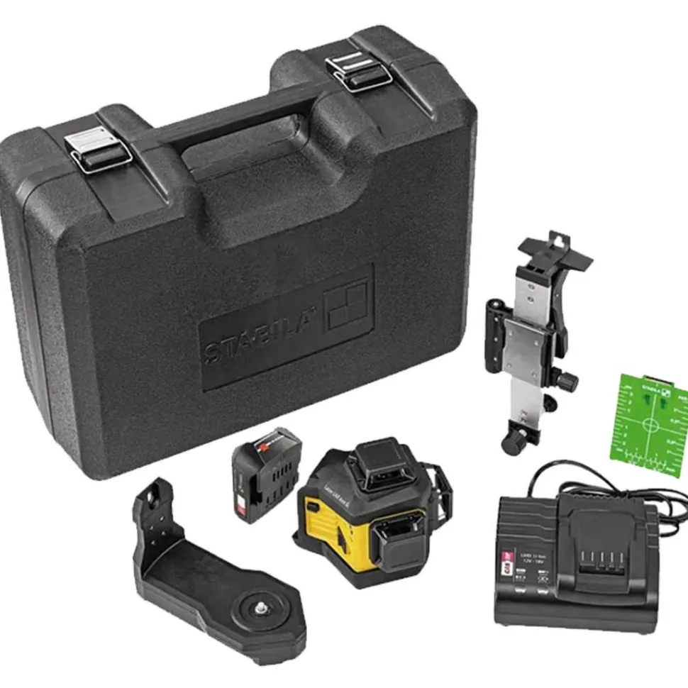 Stabila LAX 600G 3 Plane/360 Degree Green Beam Laser 7pc Kit 03420
