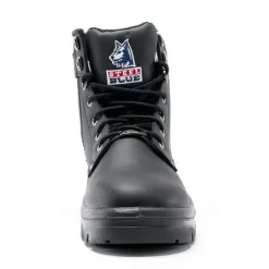Steel Blue Work Boots Argyle Zip Men's Boots Safety Toe - Black 312951-BLK