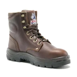 Steel Blue Work Boots Men's Argyle Full-Grain Leather Safety Boots Safety Toe - Oak 812952M-OAK