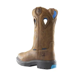 Steel Blue Work Boots Men's Blue Heeler Met Steel Toe Boots - Brown 813904-BRN