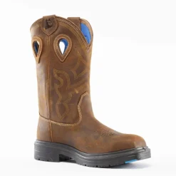 Steel Blue Work Boots Men's Blue Heeler Steel Toe Boots - Brown 813945-BRN