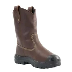 Steel Blue Work Boots Men's Heeler Met: Bump Cap Wellington Style Safety Boots Safety Toe - Oak 862905-OAK
