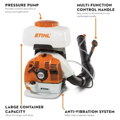 STIHL Backpack Sprayer 3.7 Gallons 63.3cc Gas-Powered SR 430